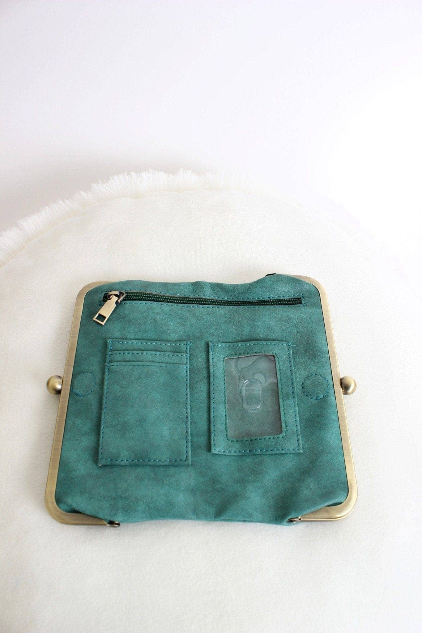 Karen Kiss Lock Clutch Bag