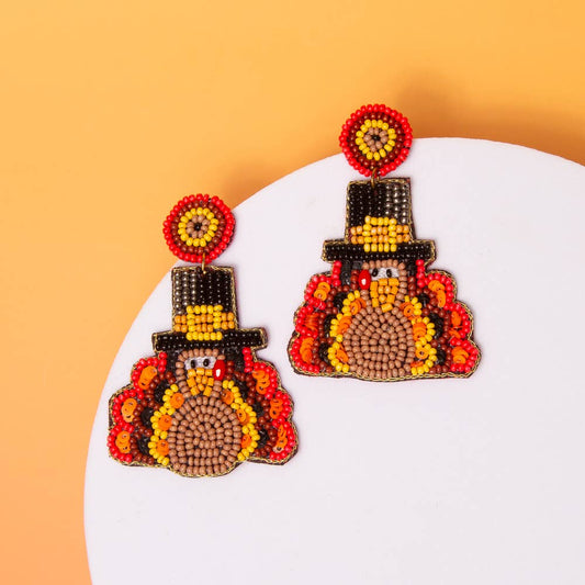 Thanksgiving Turkey Earrings