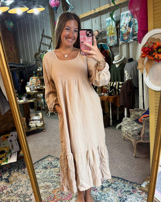 Cotton Ruffle Dress
